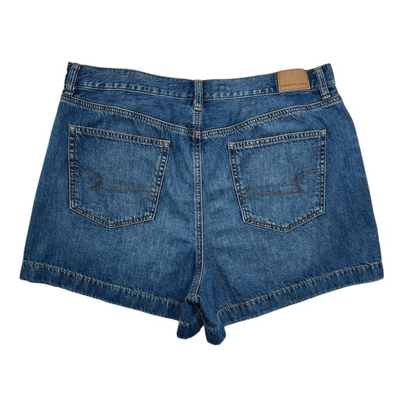 American Eagle Women's Size 16 Blue Denim Mom Shorts - Picture 5 of 13